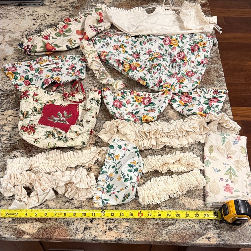 Longaberger Fabric Basket Liners and Garters